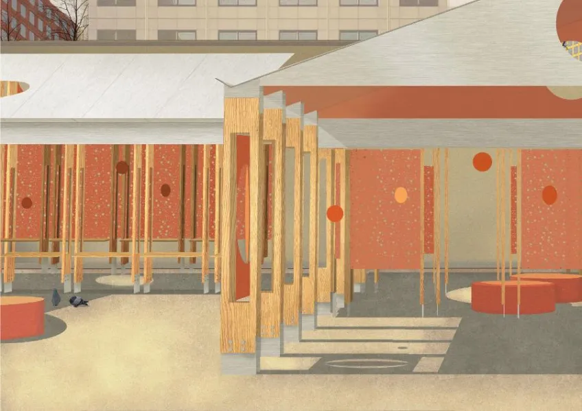 Alma Karlsson's degree project cover photo. Illustration.