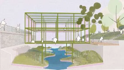 Chiara Marquart's degree project cover image. Illustration.