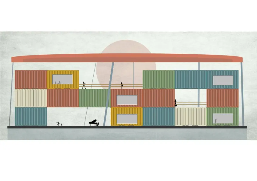 Liu Yang's degree project cover image. Illustration.